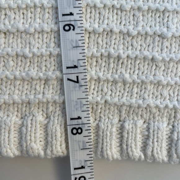 Madewell Knit Lace-back Short Sleeve Sweater ~ MEDIUM - Picture 8 of 9